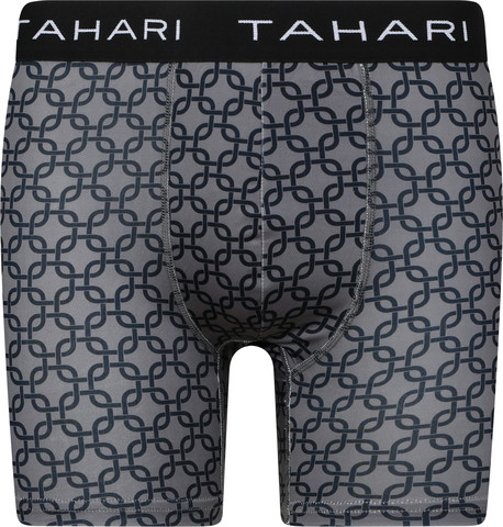 מארז 3 בוקסר בריפס Tahari Performance לגברים - שחור, אפור מלאנז' והדפס גיאומטרי