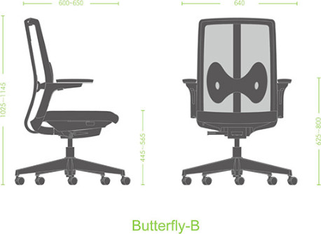 כיסא משרדי Butterfly