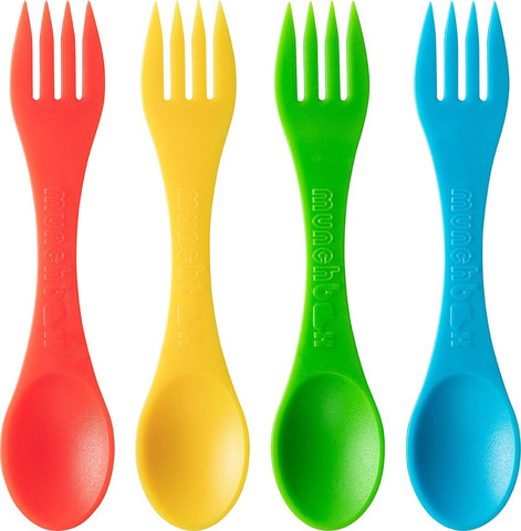MUNCH SPORKS REGULAR - סט 8 כפיות ומזלגות לילדים Bold