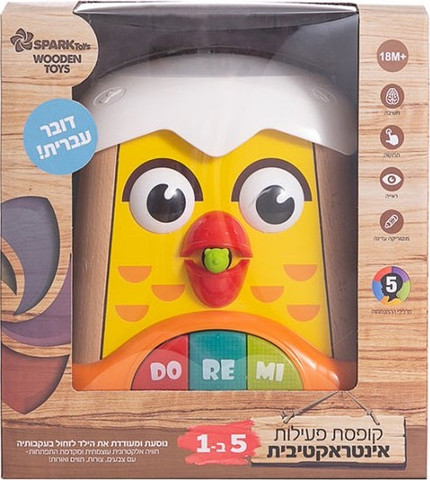 קופסאת פעילות אינטראקטיבית 5 ב-1