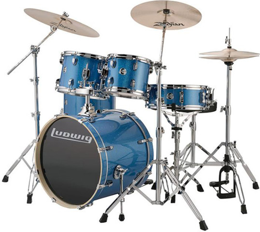 מערכת תופים "20 עם אביזרים  Evolution Blue Sparkle