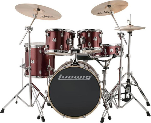 מערכת תופים "22 עם אביזרים  Evolution Red Sparkle