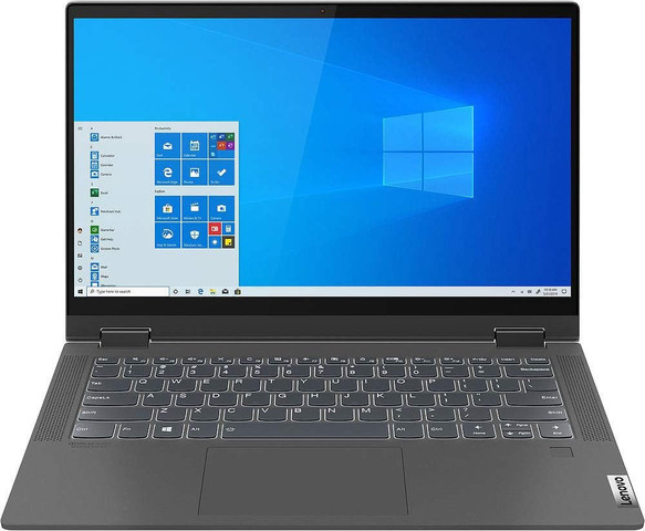 מחשב נייד Lenovo Flex 5 מסך 14 מגע מסתובב , מעבד I5 דור 10 זיכרון 16GB דיסק 512SSD וחלונות 10 - עודפים