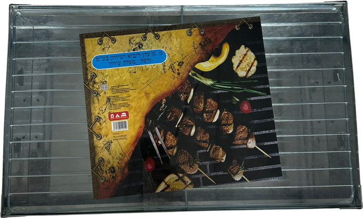 מנגל פח איכותי כולל רשת צלייה 25X40 ס"מ, קל לנשיאה וקומפקטי לטיולים, קמפינג ופיקניקים!