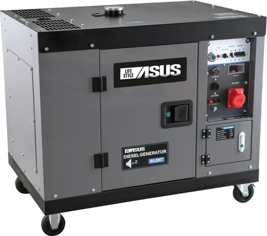 גנרטור דיזל לשעת חירום 7000W חד פאזי בהפעלת ATS אוטומטית ASUS LifeStyle