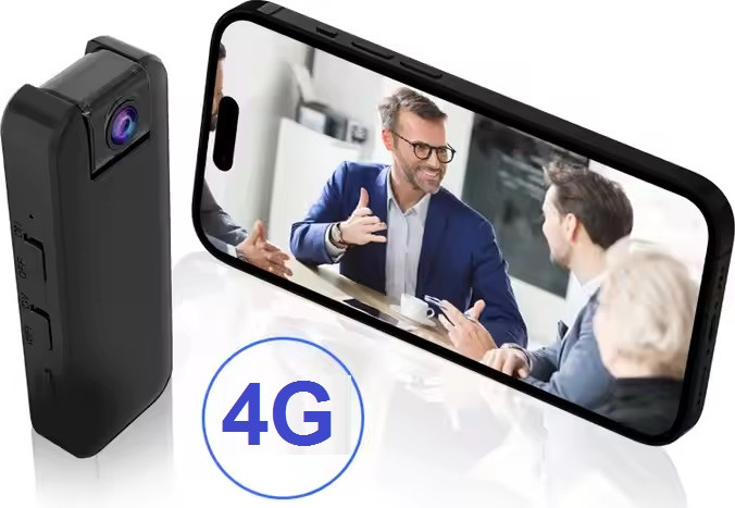 מצלמת גוף אלחוטית  סלולארית סמויה 4G עם שידור מרחוק בזמן אמת FULL HD 1080P