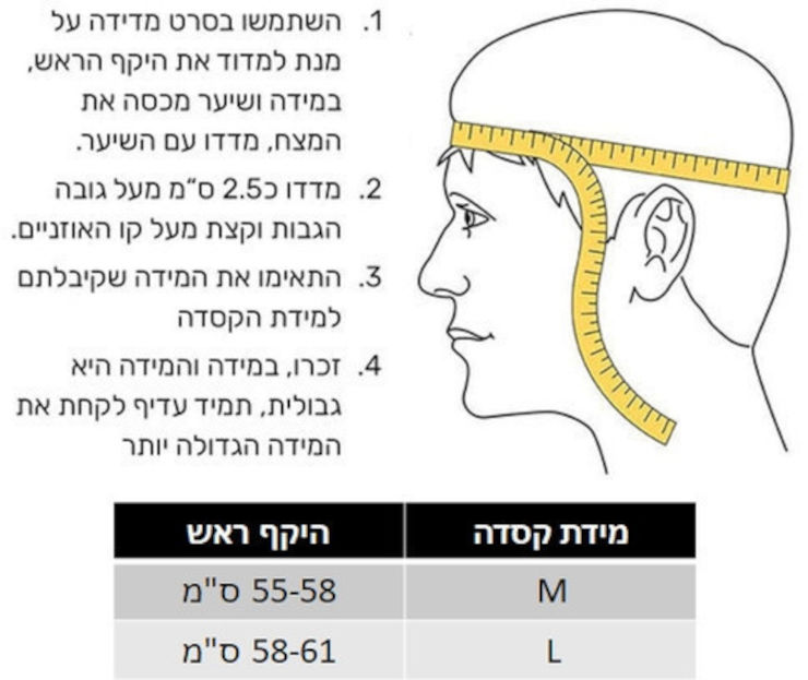 קסדת מתכווננת MOBILITY צבע ירוק- עם תאורה אחורית