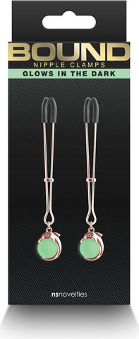 מהדקי פטמות | זוהרים בחושך | Nipple Clamps G1 ,זהב
