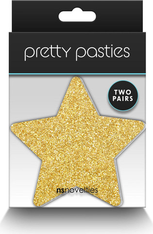 מדבקות כוכבים לפיטמה | 2 זוגות בצבעים שונים | Pasties Glitter Stars ,מיקס