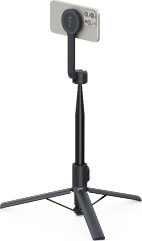 Shiftcam SnapStand Max חצובה מגנטית ניידת ומוט סלפי לצילום מקצועי שחור