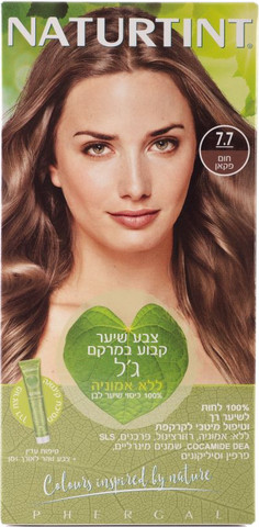 צבע לשיער חום שקד 7.7