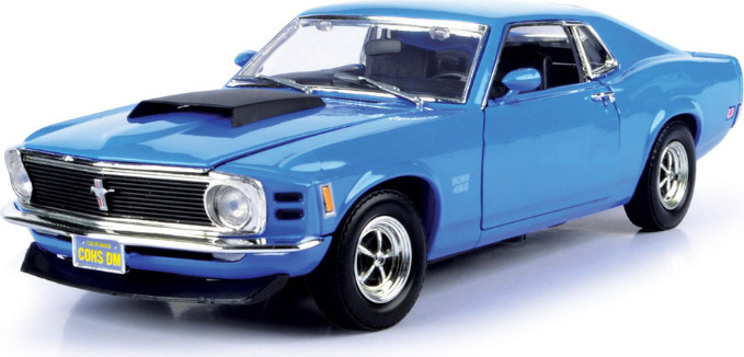פורד מוסטנג Ford Mustang Boss 429 1970 בקנה מידה 1:18 – דגם אספנות איכותי מוטורמקס| Motormax