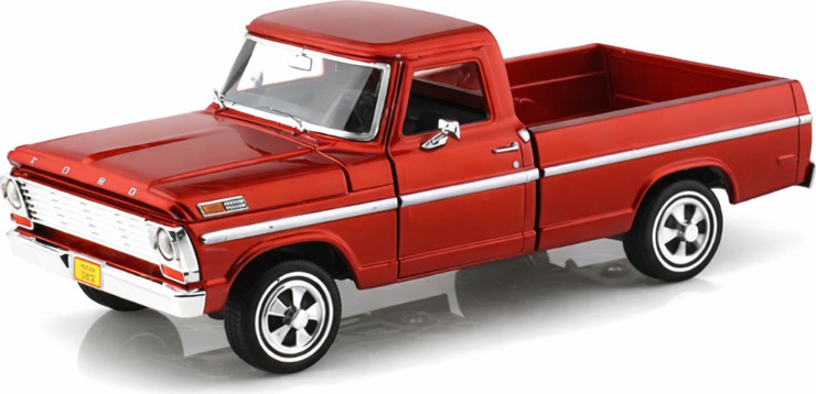 מוטורמקס פורד טנדר פיק-אפ| Motormax 1969 Ford F-100 בקנה מידה 1:24 – דגם אספנות איכותי