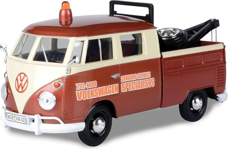 מוטורמקס פולקסווגן Service Pickup Motormax Volkswagen Type T1 בקנה מידה 1:24 – דגם אספנות איכותי