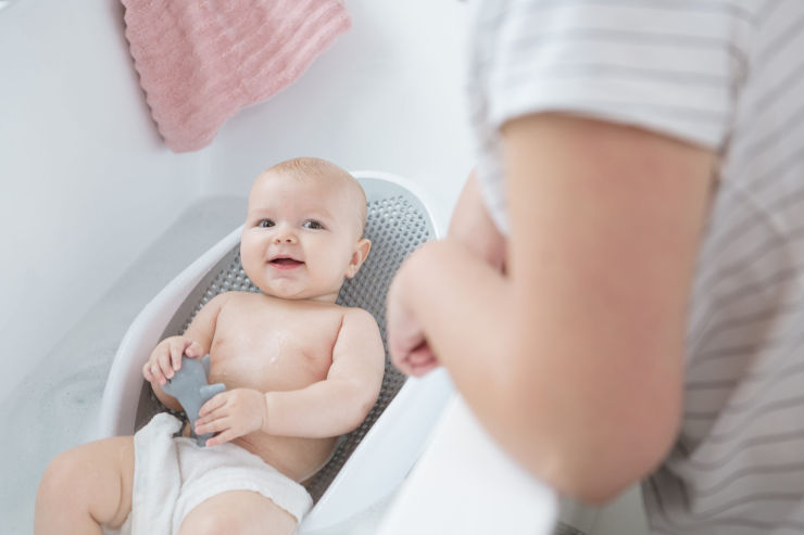 מושב תומך לאמבטיה של התינוק מגיל 0 עד 6 חודשים angelcare