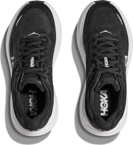 HOKA BONDI WIDE 9 - נעלי ספורט גברים בונדי 9 רחבות בצבע שחור/לבן