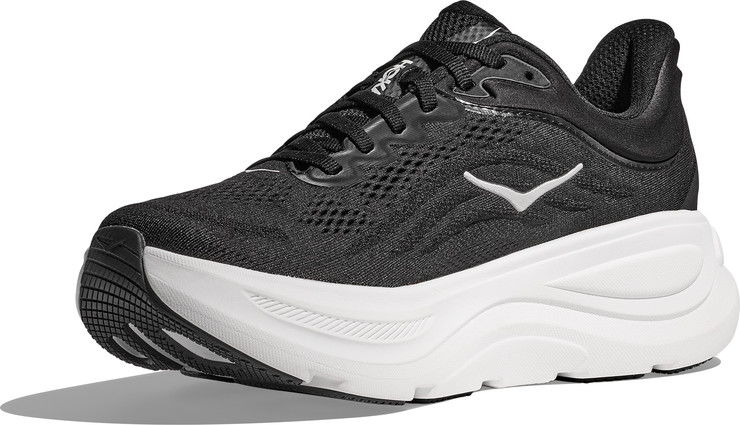 HOKA BONDI WIDE 9 - נעלי ספורט גברים בונדי 9 רחבות בצבע שחור/לבן
