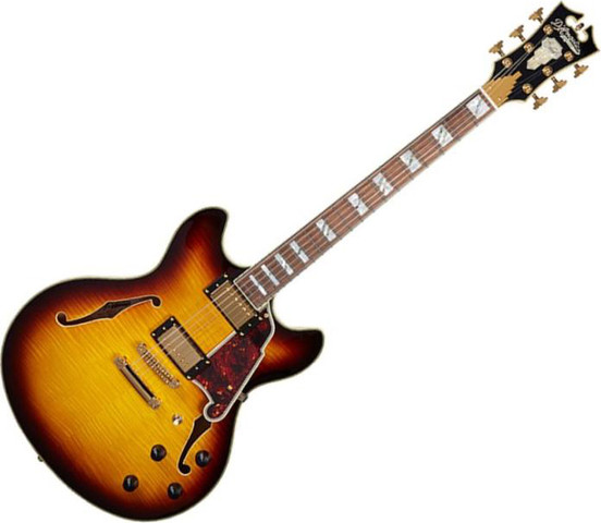 גיטרה 1/4 נפח  EXCEL DC stop-bar tailpiece VINTAGE SUNBURST