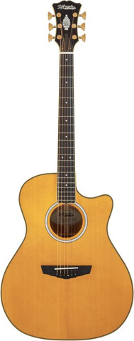 גיטרה אקוסטית מוגברת + נרתיק  EXCEL GRAMERCY - VINTAGE NAT CUTAWAY