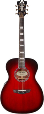 גיטרה אקוסטית מוגברת PREMIER TAMMANY - TRANS BLACK CHERRY BURST