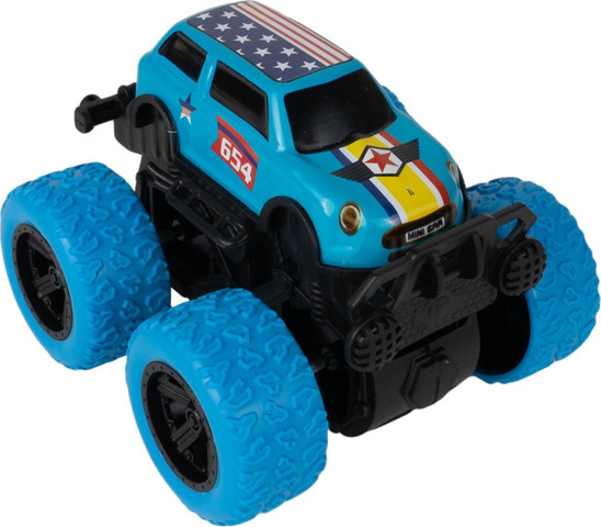 מכונית מונסטר Monster Truck עם הנעה בדחיפה וסיבוב 360 (מגוון דגמים)