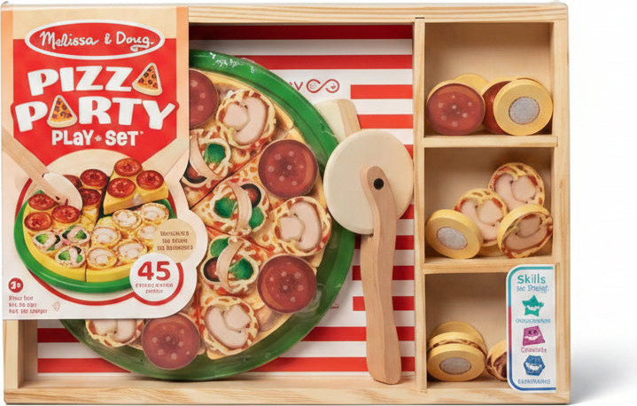 מסיבת פיצה מעץ מבית Melissa and Doug