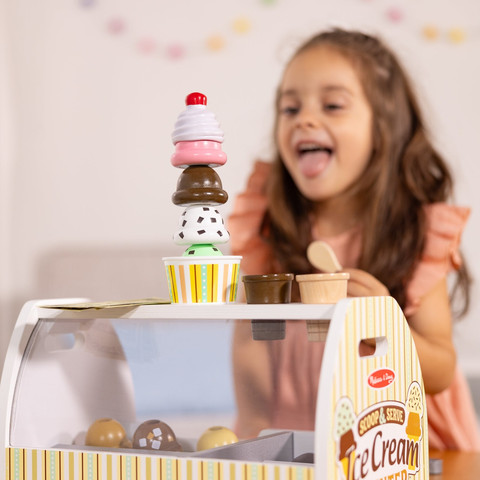 דוכן גלידה מעץ מליסה ודאג(Melissa And Doug) דגם חדש