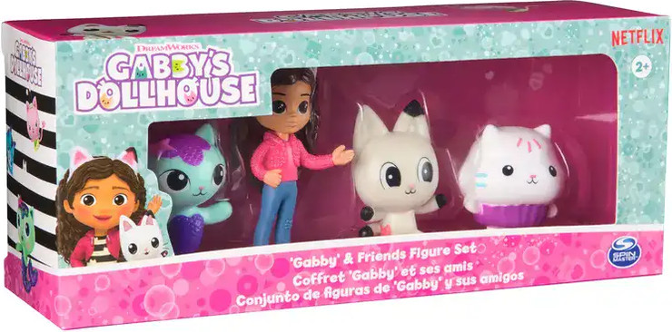בית הבובות של גבי רביעיית דמויות קטנות - Gabby's Dollhouse