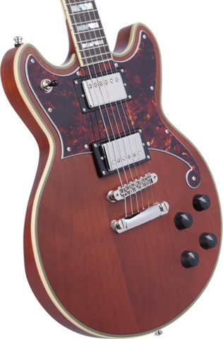 גיטרה חשמלית + ארגז  DELUXE BRIGHTON MATTE WALNUT/