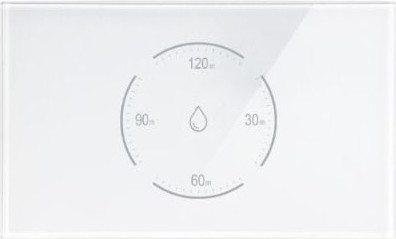 מפסק חכם לדוד באמצעות WiFi לקופסא 3 מקום Smartr סמארטר TOUCH GLASS WIFI לבן