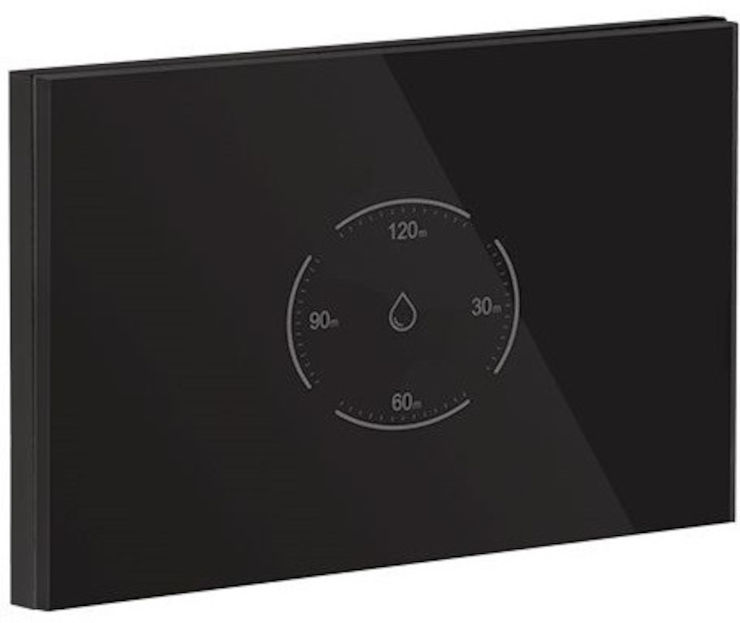 מפסק חכם לדוד באמצעות WiFi לקופסא 3 מקום Smartr סמארטר TOUCH GLASS WIFI שחור