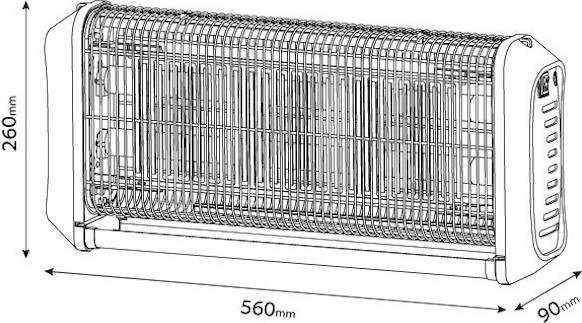 קטלן יתושים UV 2x15W ‏Omega אומגה Killer 30W