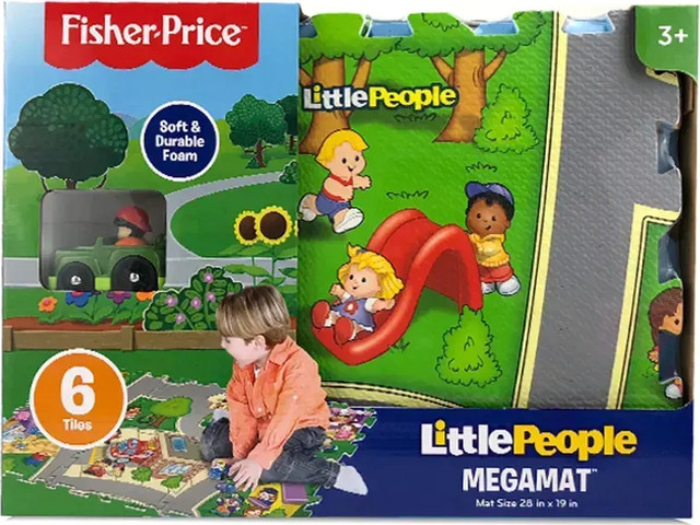 משטח פעילות פאזל קשיח 6 חלקים - fisher Price