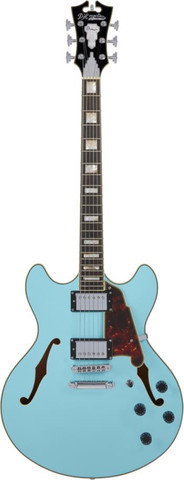 גיטרה רבע נפח + נרתיק  Premier DC SKY BLUE stop-bar tailpiece