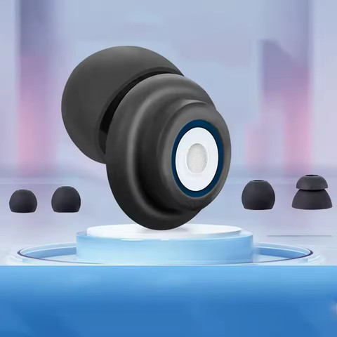 אטמי אוזניים כפתור קטנים ודיסקרטים במיוחד להפחתת רעש עד  23 דציבלים|אריזה אטומה ונישאת|צבע תכלת
