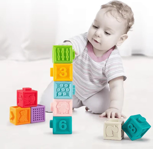 9 קוביות משחק רכות