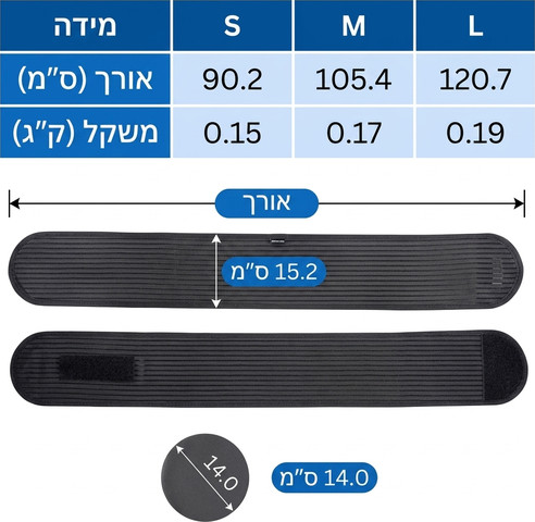 (חגורת בקע טבורי( תבורי Velpeau – תמיכה חזקה ונוחות מקסימלית
