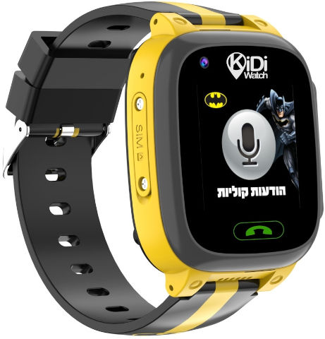 שעון חכם לילדים כולל סים מובנה Kidiwatch קידי ווטש באטמן 4G