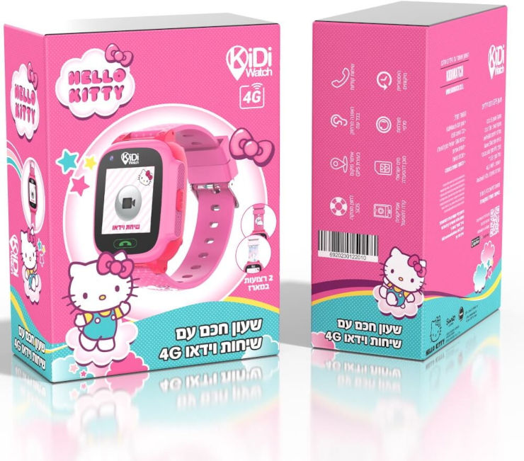 שעון חכם לילדים כולל סים מובנה Kidiwatch קידי ווטש הלו קיטי 4G