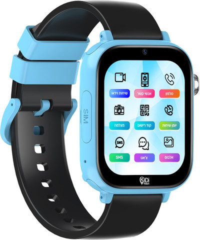 שעון חכם 4G לילדים כולל SIM מובנה Kidiwatch קידי ווטש Kidi 360 בנים