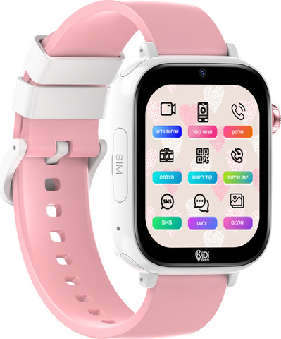 שעון חכם לילדים כולל סים מובנה Kidiwatch קידי ווטש Kidi Day בנות