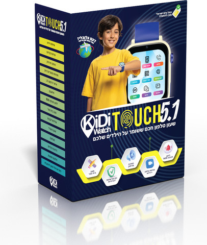 שעון חכם לילדים כולל סים בינלאומי מובנה דגם Touch 5.1 צבע ורוד