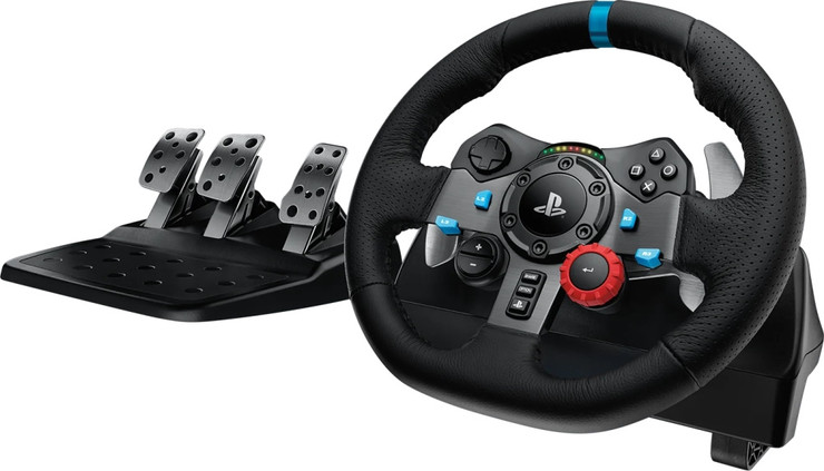 הגה מרוצים ודוושות Logitech לוג'יטק G29 - PS5 / PS4 / PC