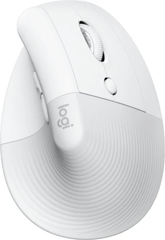 עכבר ארגונומי אנכי אלחוטי Logitech Lift - צבע Off-White