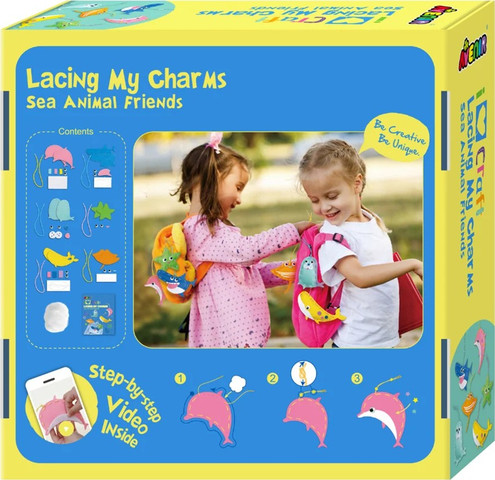 ערכת יצירה בתפירה ראשונה - מחזיקי מפתח חיות ים