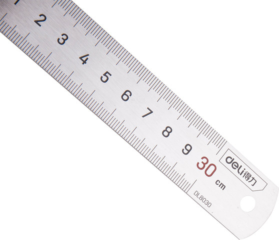 סרגל פלדה איכותי באורך 30 ס"מ
