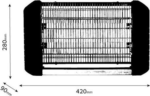 קטלן יתושים 2x8W Omega אומגה Terminator 16W