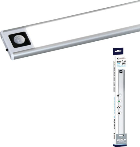 פס LED מגנטי נטען 40 ס"מ עם חיישן תנועה - תאורה חכמה ללא חיווט | OMEGA