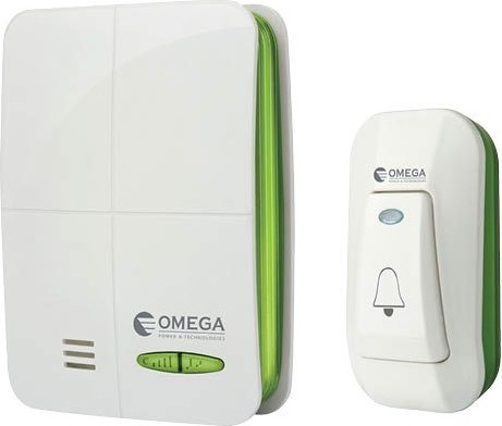פעמון דלת אלחוטי דיגיטלי Omega אומגה DB180-B1-GR ירוק