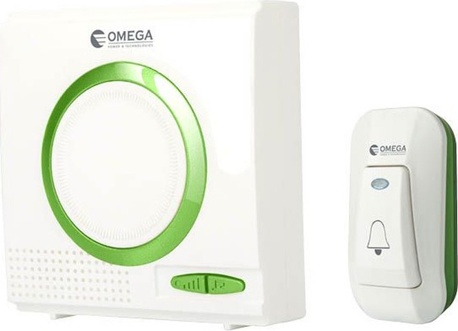 פעמון דלת אלחוטי דיגיטלי Omega אומגה DB181-B1-GR ירוק